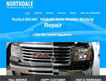 Tablet Screenshot of northdaleautobody.com